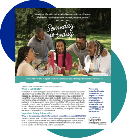 LYFGENIA Consideration Brochure icon